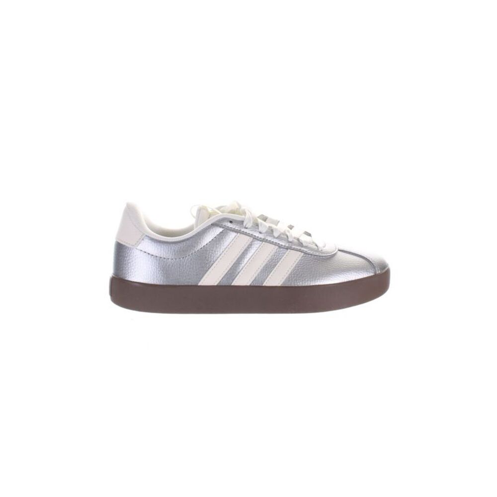 Adidas Womens Vl Court 3.0 Silver Fashion Sneaker Size 6 Medium (B, M) - Picture 4 of 15
